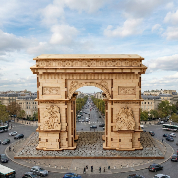 L'Arc de Triomphe - Puzzle 3D Bois & Monument Historique