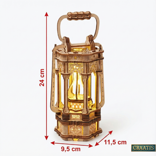La Lanterne Victorienne - Puzzle 3D Bois Musical & Lumineux