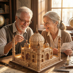 Le Taj Mahal - Puzzle 3D Bois & Merveille de l'Inde