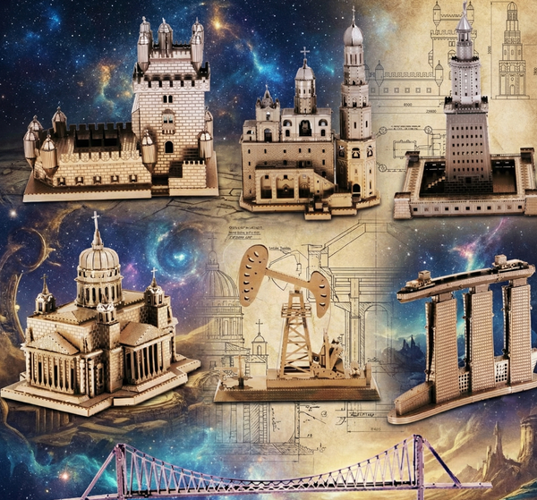 Puzzle 3D Métal - Collection Architecture & Monuments - Maquettes du Monde