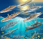 Puzzle 3D Métal - Cuirassés HMS Hood & Richelieu - Maquette Navale