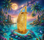 Hôtel Burj Al Arab - Puzzle 3D Métal & Architecture de Luxe