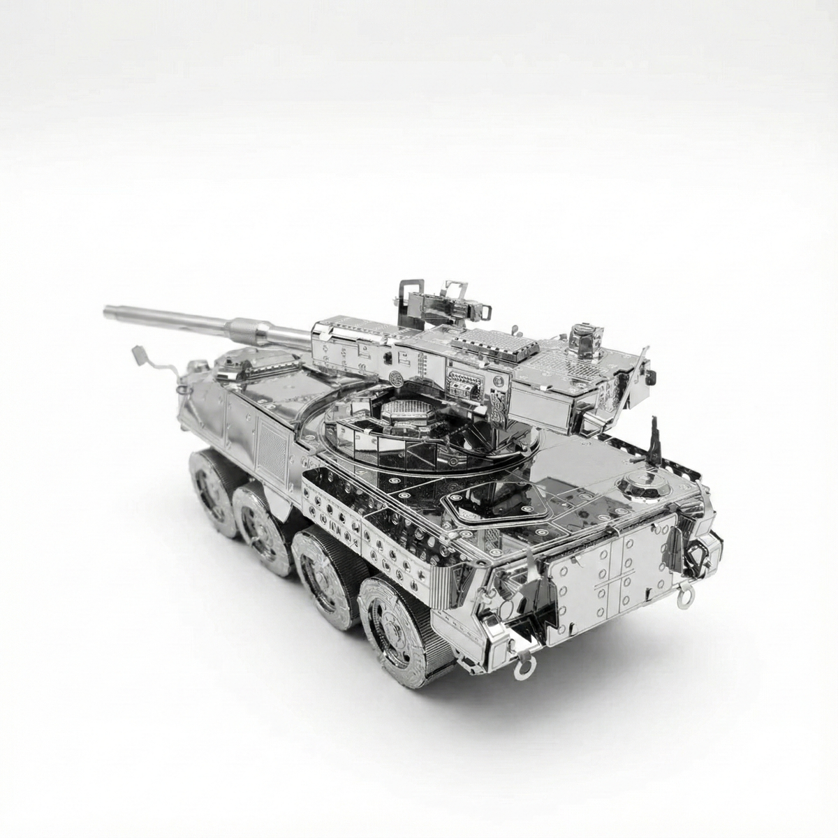 Puzzle 3D Métal - Blindé Stryker - Maquette Militaire Moderne à 8 Roues