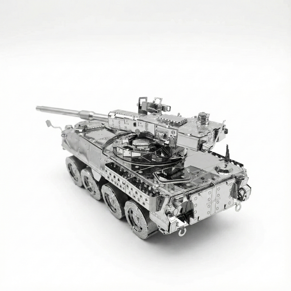 Puzzle 3D Métal - Blindé Stryker - Maquette Militaire Moderne à 8 Roues