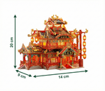 Le Restaurant Chinois Impérial - Puzzle 3D Métal & Architecture Dorée
