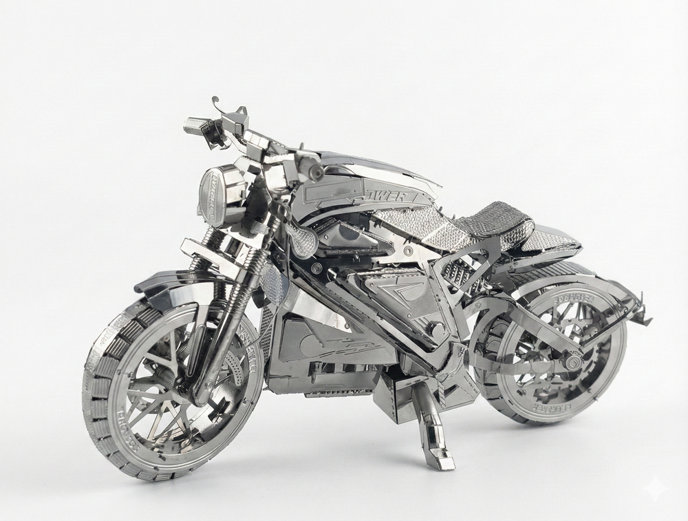 Customize DIY, 3D Vengeance Motorcycle Model Metal Assembly DIY Puzzle Toys