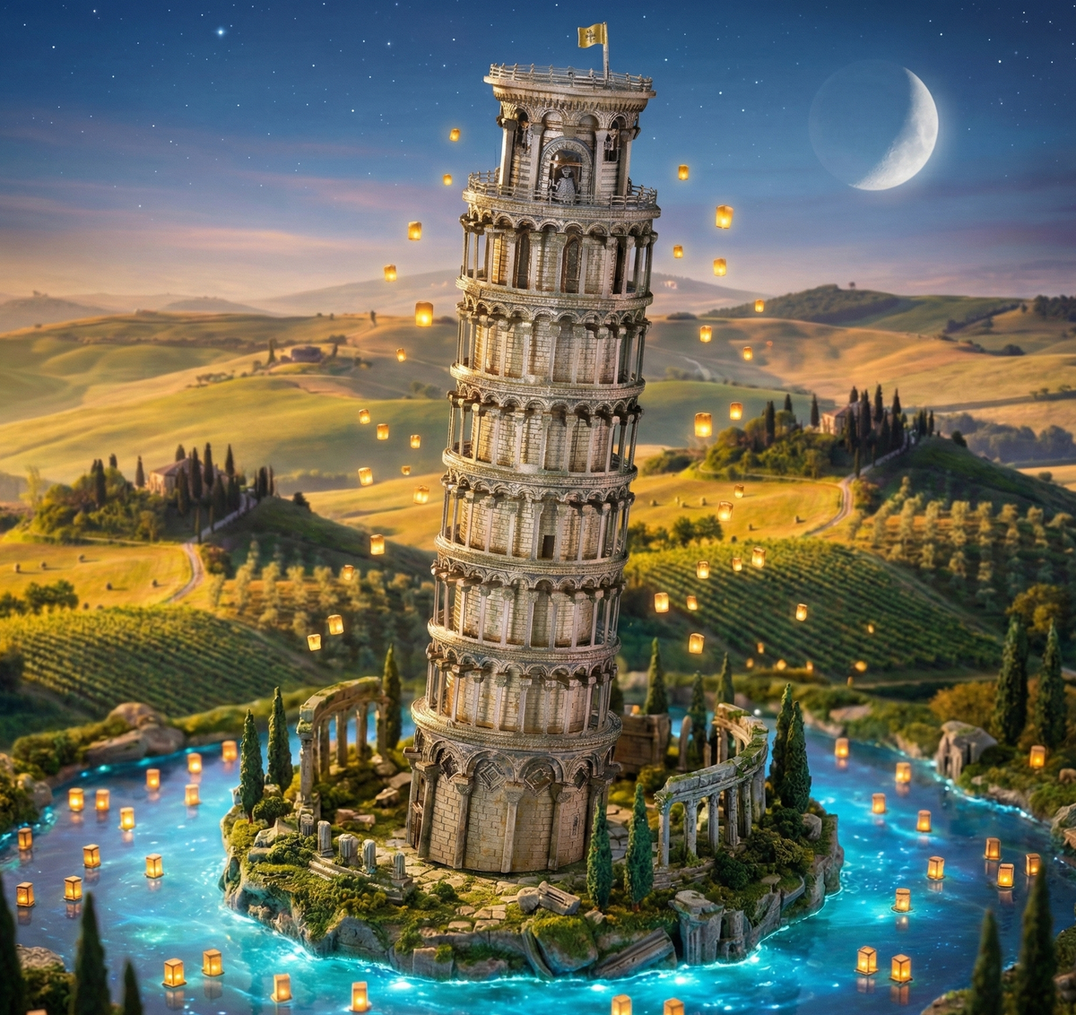 La Tour de Pise - Puzzle 3D Métal & Monument Italien