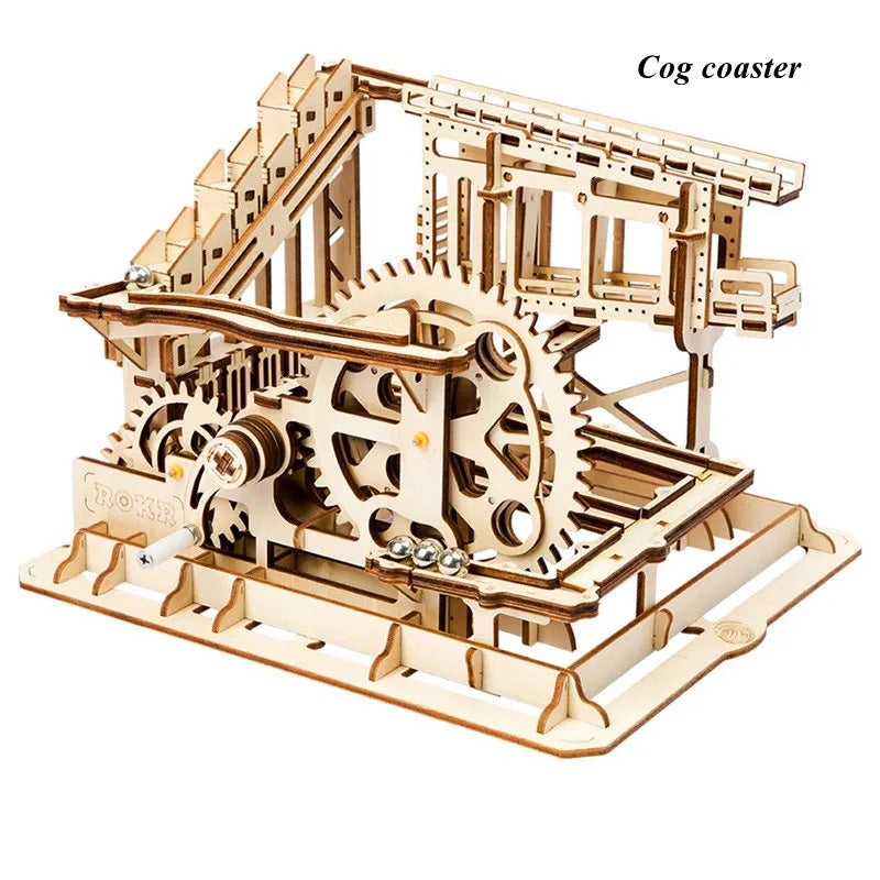 Circuit à Billes "L'Ingénieur" - Puzzle 3D Bois Mécanique & STEM