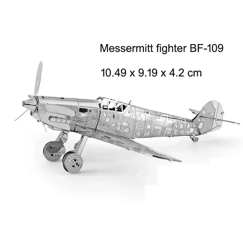 Puzzle 3D Métal - Collection Aviation de Combat - Chasseurs & Hélicoptères