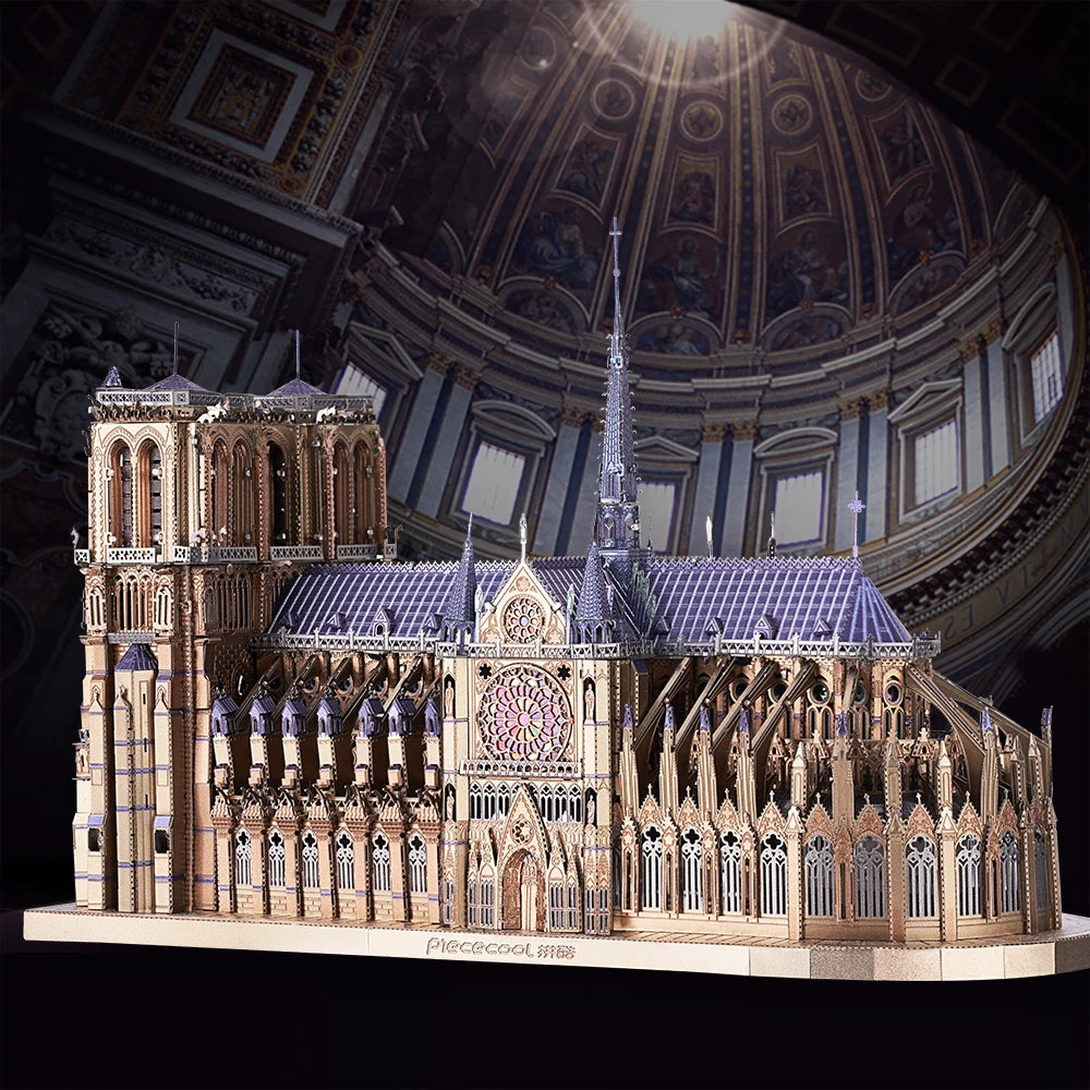 Notre-Dame de Paris - Puzzle 3D Métal & Architecture Gothique