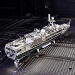 Puzzle 3D Métal - Flotte Navale Militaire - Corvette, Destroyer & Nautilus
