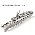 Puzzle 3D Métal - Flotte Navale Militaire - Corvette, Destroyer & Nautilus