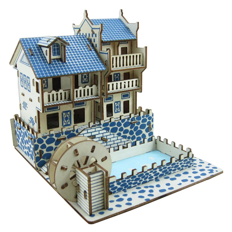 Maison de Charme à la Roue à Aube – Puzzle 3D Bois & DIY
