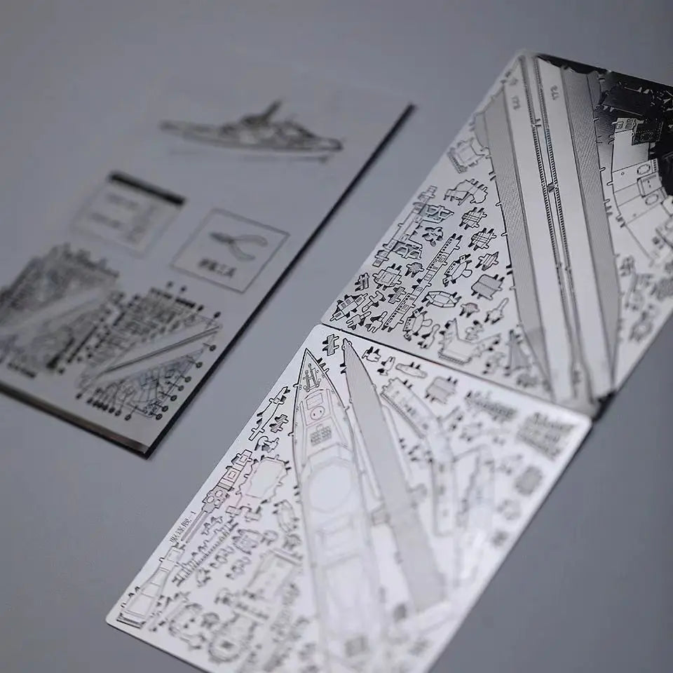 Puzzle 3D Métal - Flotte Navale Militaire - Corvette, Destroyer & Nautilus