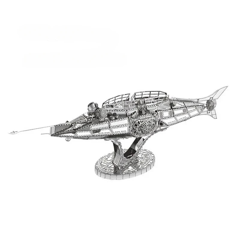 Puzzle 3D Métal - Flotte Navale Militaire - Corvette, Destroyer & Nautilus