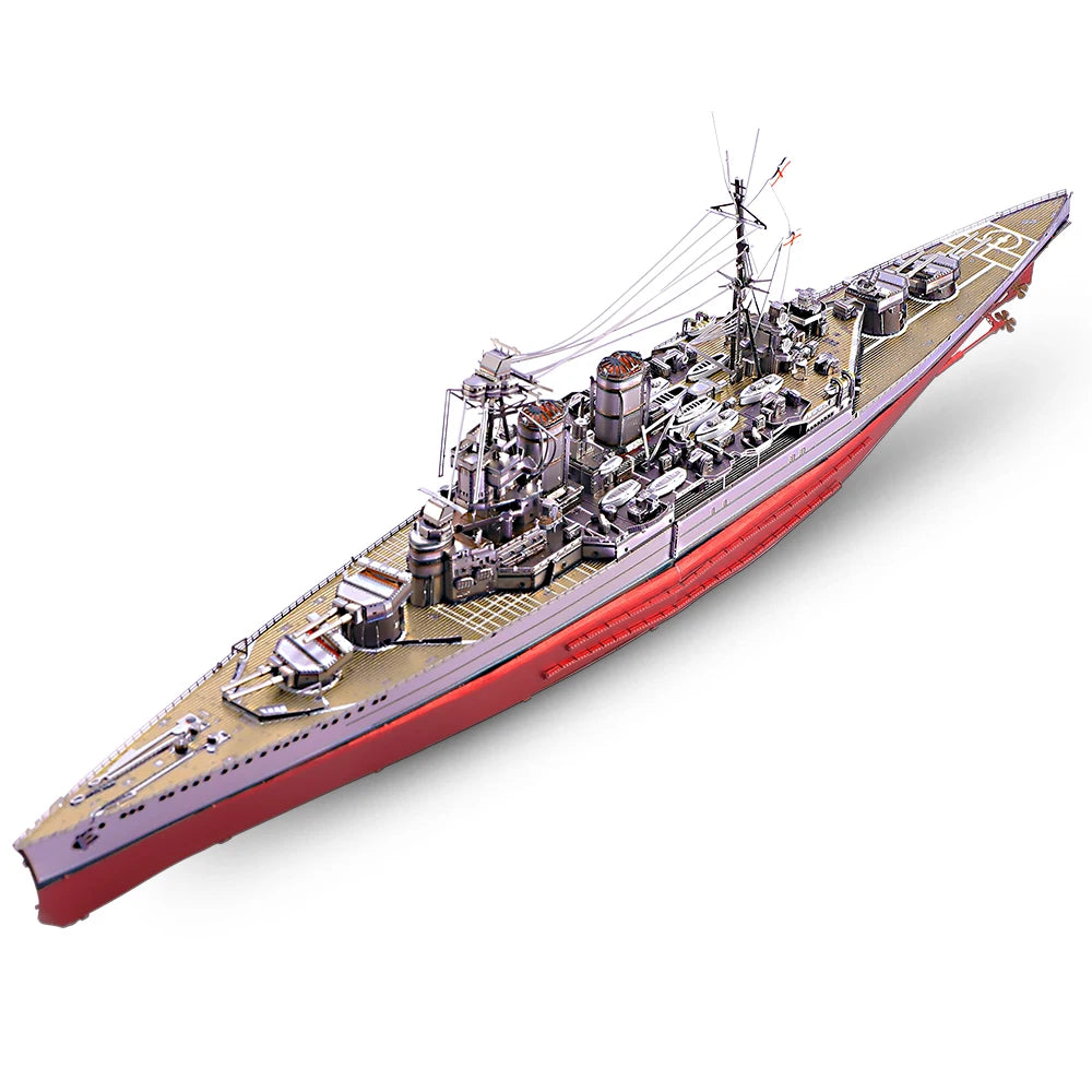 Puzzle 3D Métal - Cuirassés HMS Hood & Richelieu - Maquette Navale