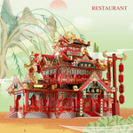 Le Restaurant Chinois Impérial - Puzzle 3D Métal & Architecture Dorée