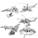 Puzzle 3D Métal - Collection Aviation de Combat - Chasseurs & Hélicoptères
