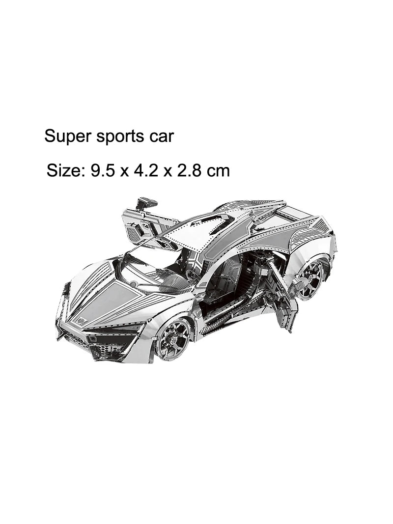 Puzzle 3D Métal - Véhicules KART - Maquette de Précision Découpe Laser