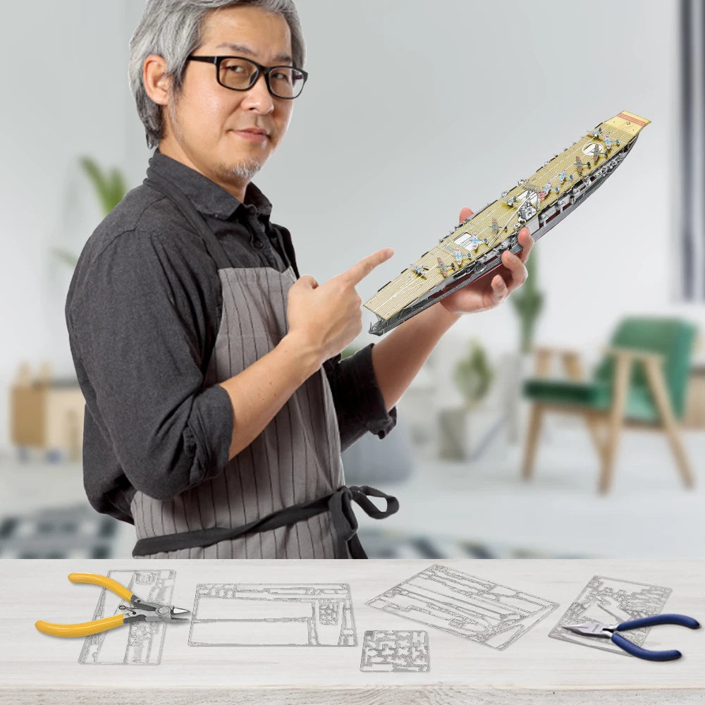 Puzzle 3D Métal - Cuirassés HMS Hood & Richelieu - Maquette Navale