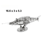 Puzzle 3D Métal - Flotte Navale Militaire - Corvette, Destroyer & Nautilus