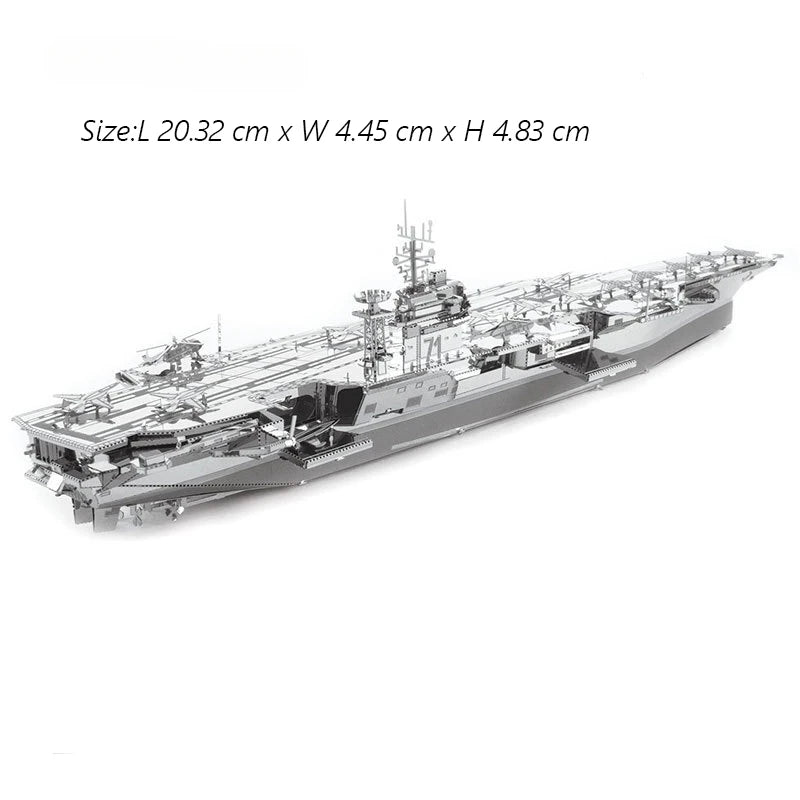 Puzzle 3D Métal - Flotte Navale Militaire - Corvette, Destroyer & Nautilus